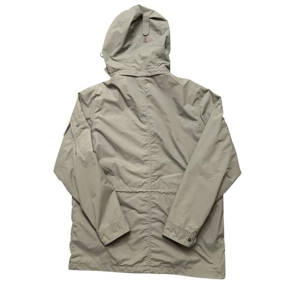 Black Yak Utility Jacket Mens Size L Full-Zip Hooded Nylon Pockets Beige - Picture 2 of 7